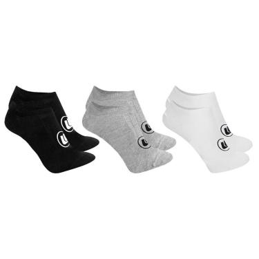 Imagem de Kit 3 Pares de Meias Esporte Legal Sapatilha Invisível Masculina
