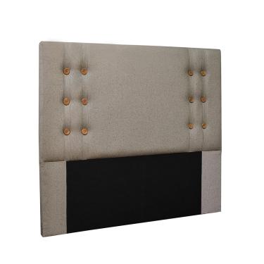 Imagem de Cabeceira Cama Box Casal 140 cm Genova Linho Areia S04 - D'Rossi