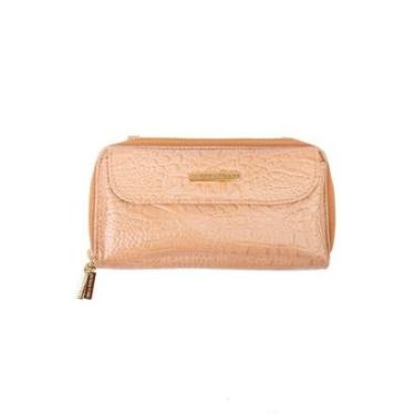 Imagem de Carteira feminina de couro liso com alça Tania-Feminino