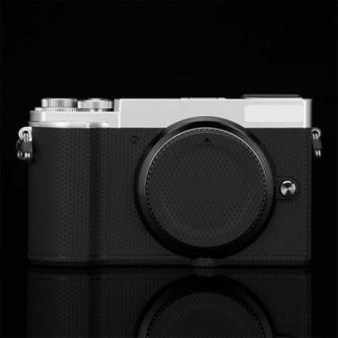 Imagem de GX9 Película para Câmera Película Anti-Riscos Película Protetora de Vinil Capa Decalques para Panasonic Lumix GX9 (Prata + Matriz Preto)