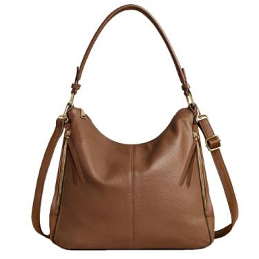 Imagem de Bolsa Feminina Estilosa de Ombro Elegante Versátil Para Trabalho Dia a Dia Passeios Espaçosa Moderna (Marrom)