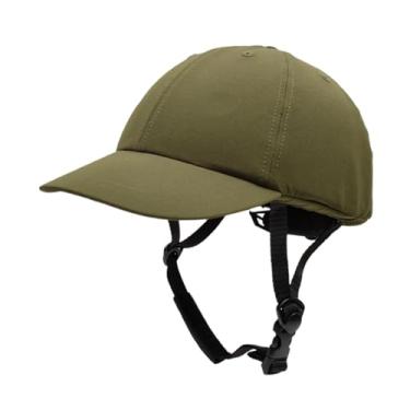 Imagem de Fenteer Chapéu de capacete de bicicleta para mulheres, chapéu de sol respirável e removível para ciclismo, para mochilão ao ar livre, Verde, M