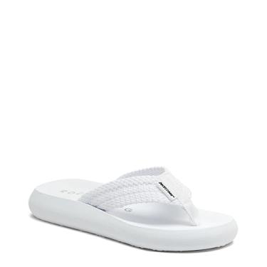 Imagem de Rocket Dog Sandália feminina Sunset Comfort Foam Flip Flop, Tecido branco, 37