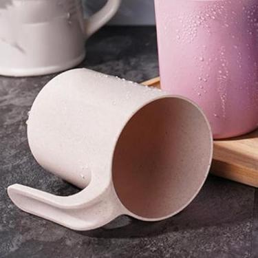 Imagem de Caneca de enxaguante bucal leve, copo de escova de dentes e recipiente de escova para uso doméstico e viagens