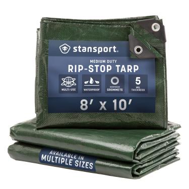 Imagem de Stansport Tarp Rip-Stop Médio 2,5 x 2,5 m - Verde escuro (T-810)