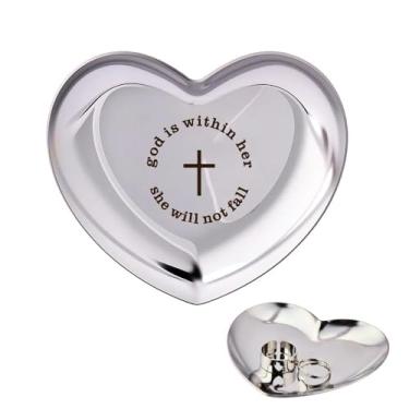 Imagem de Presentes de Natal cristãos para sua namorada, esposa, presentes de aniversário inspiradores para filha, sobrinha, neta, bandeja de bugigangas cristãs para mulheres, mãe, tia, Deus está dentro dela