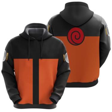 Imagem de Blusa De Moletom Naruto Uzumaki Uniforme Shippuden Anime Mangá - Exo, 