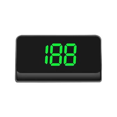 Imagem de MotiveTech Velocímetro Head-Up Display Automotivo Moderno, Universal, com Display LED E Odômetro Digital para Diversos Veículos, ônibus E SUVs, MPH verde