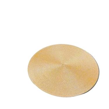 Imagem de Kit Peças Jogo Redondo Sousplat Cozinha Jantar Descanso De Prato Sousplat Cozinha(DOURADO,6 PEÇAS)