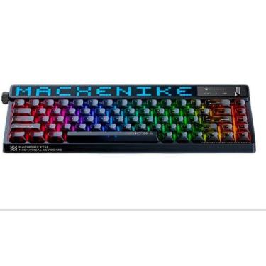 Imagem de Teclado Mecânico Gamer Machenike KT68-B68W Pro, 65%, Switch Gateron No
