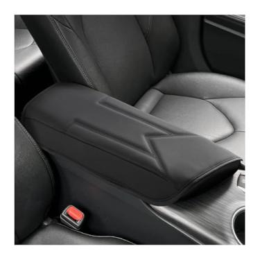 Imagem de FIILINES Capa de console central para Toyota Camry 2018-2024 almofada de apoio de braço com bolsos ocultos, protetor de almofada antiarranhões, acessórios Camry