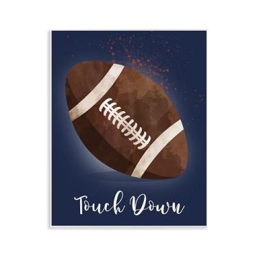 Imagem de Stupell Industries Arte de placa de parede Game On Touchdown, design de Christine Simpson Art, 35,5 x 28,5 cm