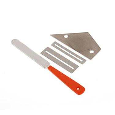 Imagem de RiToEasysports Conjunto de Ferramentas de Nivelamento de Arquivo de Coroação de Traste de Guitarra - Ferramenta de Reparo DIY Precisa Com Alça Ergonômica, Ideal para Guitarristas e Luthiers