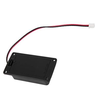 Imagem de RiToEasysports Caixa de Bateria para Guitarra Ativa - Capa de Reposição para Baixo - Suporte de Plástico Preto Com Parafusos de Montagem e Mola, para Músico