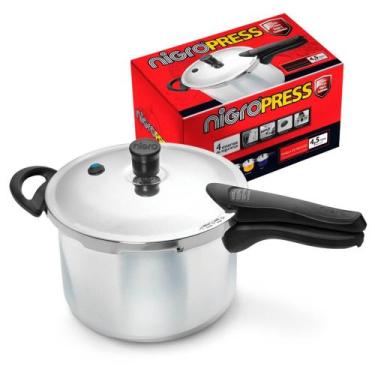 Imagem de Panela de Pressão PRESS Nigro 4,5 Litros - Fechamento Externo - Nigro 