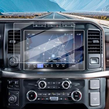 Imagem de 2 peças protetoras de tela para Ford Super Duty F-250 F-350 F-450 2023 2024 2025 tela sensível ao toque de 12 polegadas, [dureza 9H antiarranhões e sem reflexo], acessórios super resistentes capa de