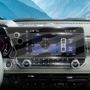 Imagem de 2 peças protetoras de tela para Chevy Colorado ZR2 Z71/GMC Canyon AT4/Denali/AT4X/Elevation 2023 2024 2025, Colorado acessórios de tela sensível ao toque de 11,3 polegadas, capa de tela de vidro