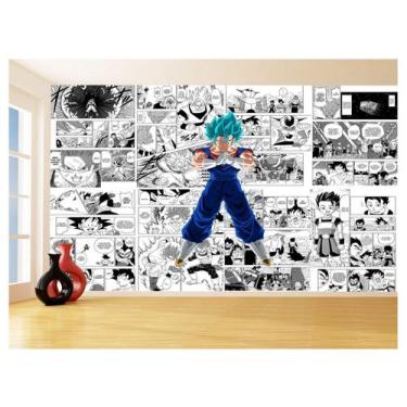 Imagem de Papel De Parede Dragon Ball Goku Vegetto Anime 3,5M Dbz724 - Você Deco