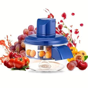 Imagem de Maquina Descascar Frutas Eletrica Descascador Portatil Alho Tomate Cereja Tempero Cozinha Alimentos Cocçao Comida Pratos