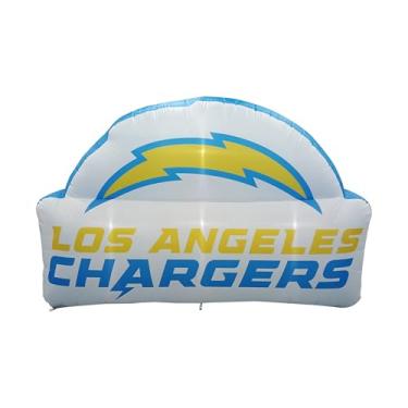 Imagem de FANMATS Mascote inflável NFL Los Angeles Chargers - Display inflável autoinflável, ventilador e cordões embutidos, logotipo oficial do time - mostre seu espírito durante todo o ano