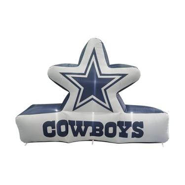 Imagem de FANMATS Mascote inflável NFL Dallas Cowboys – Tela inflável autoinflável, ventilador e cordões embutidos, logotipo oficial da equipe – mostre seu espírito durante todo o ano