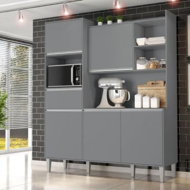 Imagem de Armario De Cozinha Completo Saturno Cinza Fosco