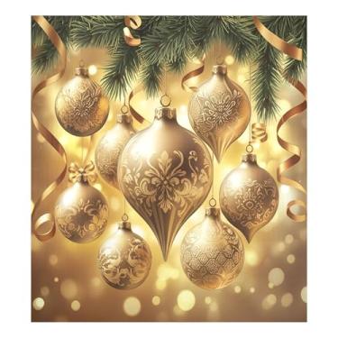 Imagem de SEHANY Capa magnética de bola de Natal, adesivos magnéticos de decoração de Natal antiarranhões para painel de geladeira e lava-louças, decoração de Natal de cozinha doméstica 58 x 66 cm