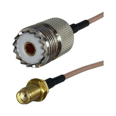 Imagem de Cabo Coaxial RF UHF RG316 RG58 PL259 SO239 Para SMA Macho Fêmea Com Co