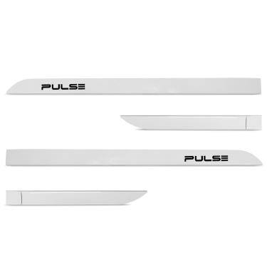 Imagem de Jogo de Friso Lateral Pulse 2021 a 2024 Branco Banchisa