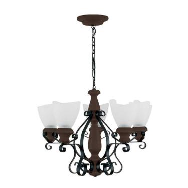 Imagem de Lustre Artis Envelhecido 5 Lâmpadas 7035E - Luminárias Müller