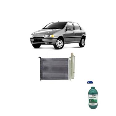 Imagem de Kit Radiador Palio 1.0 96> + Aditivo Radiador Lubrax Verde Concentrado 1L