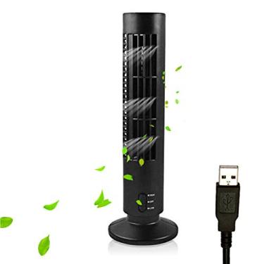 Imagem de Ventilador Portátil Silencioso Sem Lâmina 2 Elétrico USB Vertical para Ar Indoor Quarto Lar Escritório Condicionado Grupos Sensíveis
