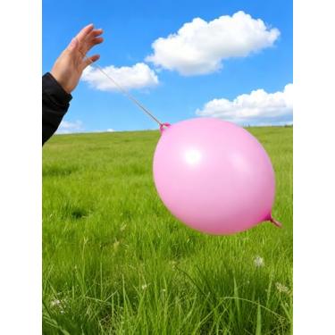 Imagem de 50 balões de perfuração, balões de neon, lembrancinhas de festa resistentes, bolas saltitantes para aniversário e casamentos