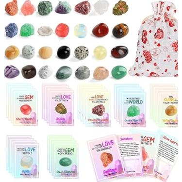 Imagem de RILSIC 24 Pack Valentines Day Gifts for Kids - Valentine Day Exchange Planting Crystal,Science Kit,School Valentines Day Cards for Boys Girls Classroom Party Favors (Blue)