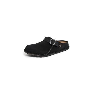 Imagem de Birkenstock Tamanco masculino Lutry Premium Suede, Preto, 12-12.5