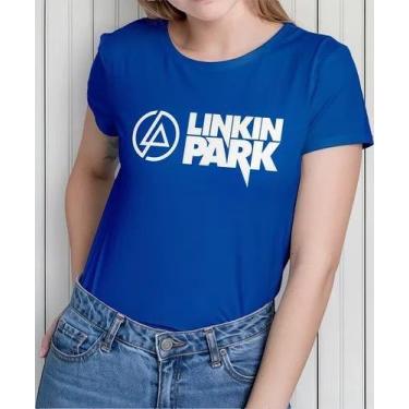 Imagem de Camiseta Camisa Adulto Feminina Masculina Algodão Banda de Rock Linkin
