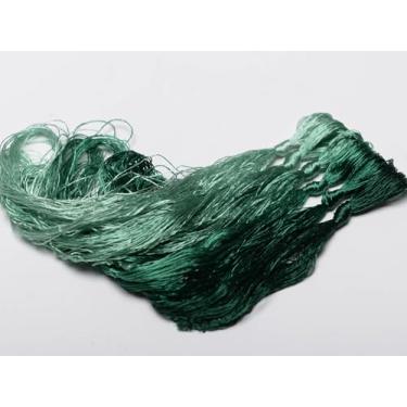 Imagem de RUSHIGUAN 100% pura natureza amoreira fio de seda acessório de joias flores artificiais ponto cruz bordado fio diy kits de costura 6 cores gradientes 22 m cada (5)