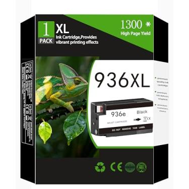 Imagem de YUNPINZAN Cartuchos de tinta preta 936XL 936e compatíveis com HP 936 936xl Cartuchos de tinta de substituição para impressoras HP OfficeJet Pro 9110 9120 9122 9125 9128 9130 9135 9730 Series (1Back)
