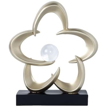 Imagem de HODESumPure Escultura de arte abstrata objetos decorativos decoração de casa acentos para sala de estar, armário de TV, mesa lateral, estante, mesa de centro, itens de decoração de centro de mesa de