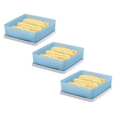 Imagem de Kit 3 Potes Hermético Tupperware Mini Refri Line 400ml