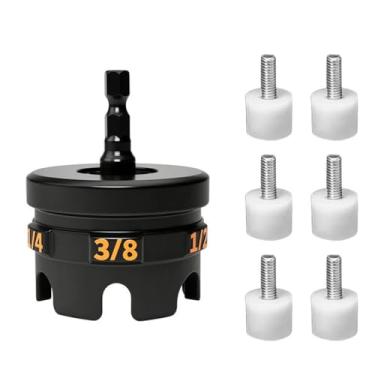 Imagem de Fafeicy Acessório de Broca Giratória de Porca, Ferramenta de Chave de Soquete para Hastes Roscadas de 1/4 3/8 1/2 Polegada, Com Caixa de Liga de Aço para Racks de Conduíte de Suporte