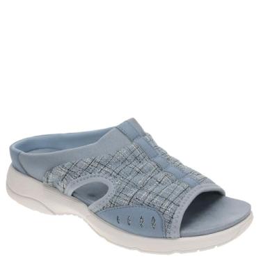 Imagem de Easy Spirit Sandália feminina Traciee, Azul-claro jeans abstrato, 10 X-Wide