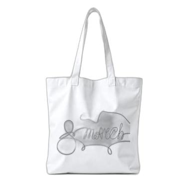 Imagem de Kit 10 Sacola Ecologica s Charmosas Reutilizáveis 38x41.5cm Com Estampa Rosto Feminino Abstrato