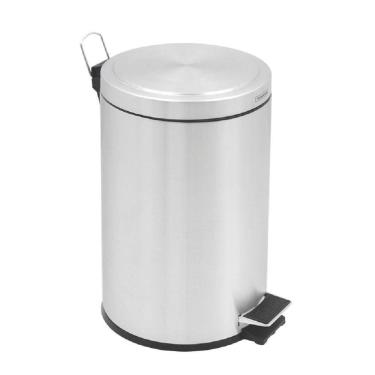 Imagem de Lixeira Tramontina 94538512 Inox 12l Com Pedal Brasil Plus