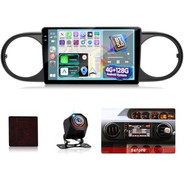 Imagem de [4 + 128 G] Rádio de atualização para Toyota Scion XB 2007-2019: tela sensível ao toque estéreo Android de 9 polegadas - Carplay sem fio e Android Auto, 5G/WiFi, GPS, EQ, Bluetooth 5.0, página inicial