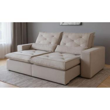 Imagem de Sofá Retrátil e Reclinável Exclusive Luxo Molas  Espuma D30 Hiper Soft Vários Tecidos 2,30M