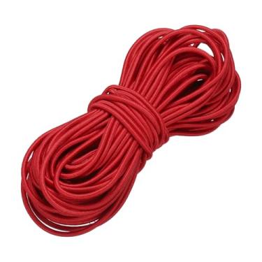 Imagem de PATIKIL Cordão elástico elástico, corda elástica de 1/20.3 cm x 49' resistente de poliéster para caiaque corda elástica para caiaque lona gravata barco barraca acampamento artesanato faça você mesmo