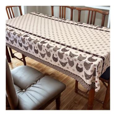 Imagem de Toalha para Mesa 6 Lugares 2,00 x 1,40cm Tecido Oxford Retangular Fácil de Limpar (Modelo - 20)