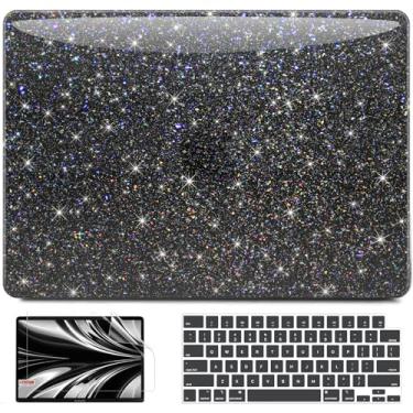 Imagem de AKIT Capa compatível com MacBook Pro de 13 polegadas 2025 2024-2020 M2 M1 A2338 A2251 A2289, design brilhante perolado para laptop, capa de teclado e protetor de tela para MacBook Pro de 13 polegadas,