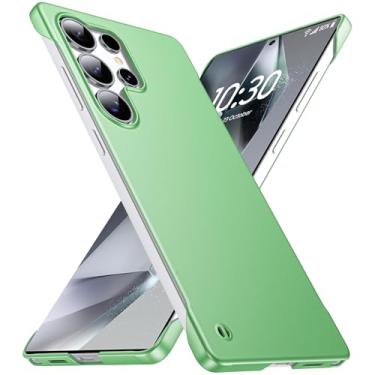Imagem de GRECAZO Capa ultrafina fosca projetada para Samsung Galaxy S25 ultra sem moldura 17.5 cm fina minimalista leve fosca capa protetora sem bordas - verde claro